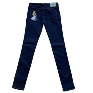 Rare Iceberg Disney Alice Embroidered Skinny Jeans Collectible Designer Denim 27